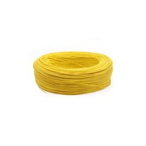 전선 PVC 절연 램프 조명 구리 케이블 LED DIY 라인 600V 2M5M 24 22 20 18 16 14 12 10 8 AWG UL1015, Yellow_2m | 8AWG