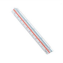 제도용자 측량 제도자 삼각 스케일 10CM 100:1 스케일