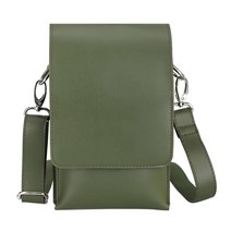 GHSHOP 미용 메신저 가방 PU 가죽 다기능 미용 도구 살롱 애완 동물 미용사 클립에 대 한 휴대용 조정 가능한 스트랩, 녹색, 5.12x1.18x7.09인치