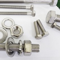 소량판매 스텐육각볼트 M24볼트/너트/평와샤/낱개판매, 규격, M24x65, 1개