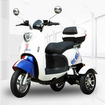 삼륜오토바이 출퇴근 전기바이크 2륜 전동스쿠터 여행 레저 바이크 3륜, 72/20 납산 배터리 (블랙)