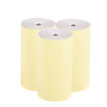 핸드폰사진인화기 휴대용포토프린터 미니포토프린터 5롤 컬러 감열지 57*30mm 미니 포켓 프린터용 스티커, 03 YELLOW