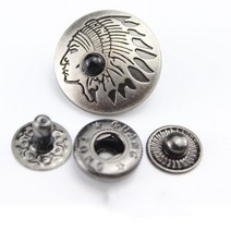 가죽 핸드프레스 각인기 가죽공예 도장 다이어리 20mm 꽃 인도 청록색 프레스 스터드 스냅 패스너 버튼 초, 27 Ancient silver 9