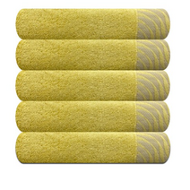 송월타월 샤보렌 물결 수건 40 x 80 cm 160g, 노랑, 10개