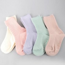 국내생산 여자어린이 파스텔톤 데일리 양말 색상랜덤 여아 러블리 5족 아기 유아동 초등생 양말