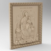종교 성모 마리아 STL 구호 CNC 라우터에 대한 3D 모델 Artcam Aspire Cut3d 3D 프린터 Bas Relief95