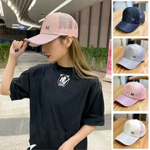 S.T M볼캡 예쁜 메쉬 여자모자 야구모자 펄 볼캡 스냅백 야구용품 남자모자 4WA3DF4C