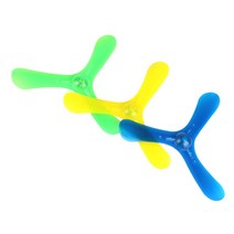 어린이 야외 놀이터 장난감 3pcs 부메랑 대화 형 야외 스포츠 실내 선물 야외 비행, 무작위 색상