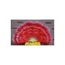 모란꽃 댄스 팬 스퀘어 공연 소품 이브테일 a 메인 Abanico Para Boda De Mano 너슬 부채, For right hand, K 31x82cm 4 layer