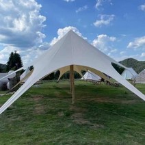 프리미엄 그늘막타프 대형 코튼 메쉬스크린 원터치타프, 10m X10m 강관