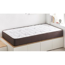 주니어 독립스프링 슈퍼싱글 매트리스 잠잘오는 원룸 (3일이내 배송일정 전화안내), 화이트브라운