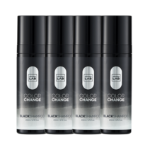 그루밍랩 새치 염색 컬러체인지 블랙 샴푸 200ml, 4개