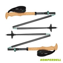 [Weshop] [KOMPERDELL] 컴퍼델 트래킹폴 등산스틱 Carbon FXP.4 Summit Vario Compact 125cm 코르크 그립 4단스틱, 파워락3.0 컴팩트 : 125cm, 단품