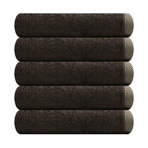 송월타월 뱀부 뉴컬러 무지 155g 세면타월, 5개, 갈색
