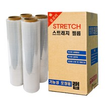 클로버 스트레치 필름 15mic x 500mm 375m (4롤 1박스), 1box