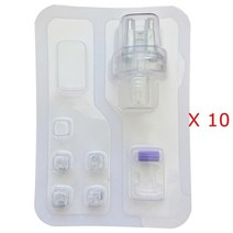 전동실리콘건 소세지총 충전 무선 자동 총 코팅건 유리 줄눈 마감 보수 1 세트 EMS 메조테라피 바늘 단결정 실리콘 칩 교체 헤드 건 모이스처라이징 메조건 인젝터, [03] 10 pcs