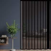 이케이몰 홀딩도어 자바라 편개 투명 브라운 가로사이즈 100cm x 세로사이즈