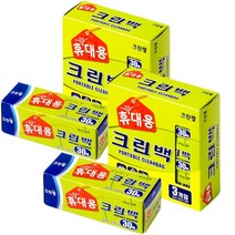 1+1 언제 어디서나 유용한 크린랲 25cm*35cm 휴대용 크린백 30매*3팩 총2세트, 2세트(총30매*6팩)