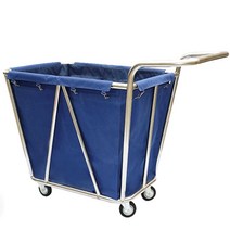 접이식 빨래통 다용도 수납 바구니 캠핑 패브릭 스텐, 높이 95cm/6인치 휠