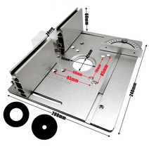 목공용 라우터 다기능 라우터 테이블 삽입 플레이트 합금 목공 벤치 미터 게이지 가이드 슬라이딩 브래킷, 01 Set A