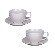 시라쿠스 뉴욕 기본 라인 화이트 카페라떼잔 320ml 2세트