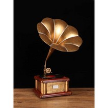 빈티지 축음기 모형 엔틱 스튜디오 촬영 사진관 소품, 천사