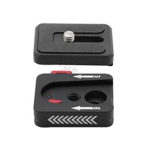 범용 DSLR 카메라 Gimbal Arca 스위스 퀵 릴리스 플레이트 클램프 퀵 스위치 키트 1/4 "Sony Canon Nikon 용 삼각대 슬라이더 마운트, [02] Black