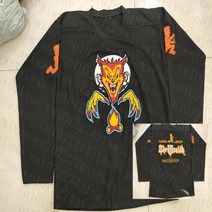 아이스하키용품 맞춤형 ICP 미친 광대 포세 제클 할로위키드 리들 하키 자수 저지, 36.브라운 - S