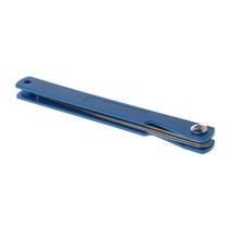 1pc 스테인리스 스틸 필러 게이지 14 블레이드 두께 갭 메트릭 필, 푸른