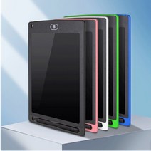 LCD 그림그리는 유아 드로잉 스케치 놀이 학원 전자 칠판 노트 패드 썼다지웠다, 블랙(8.5인치)