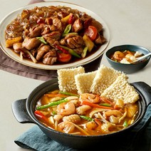 애슐리 당면 듬뿍 안동 찜닭+ 해물 누룽지탕 (총4인분)