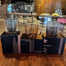 스타 벅스 리저브 투명 유리 컵 머그 잔, 스타벅스셀렉티드커피파라다이스보온병컵473ml