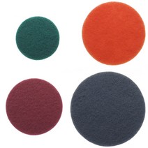 원형수세미 모음 3~5인치 샌딩 광택 수세미패드용, 3인치(0400번)적색