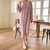 [리엘라]카리나 V넥 셔링 롱 원피스 봄원피스 데일리룩 데이트룩 오피스룩 하객룩 모임룩 여름원피스 브이넥원피스