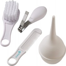 SafetyFirst Baby Care Basics KIT: Nail Clippers Nasal Aspirator Hair Brush Hair Comb, 1