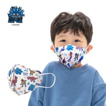 [숨그림X네고왕]아머드 사우루스 합체 새부리형 2D 입체형 3D 소형 10매입 캐릭터 마스크 광희마스크 네고왕마스크, 3D 소형(아동용) 10매