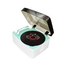 시디플레이어 CD CDP 씨디 레트로 player 다기능 cd 서라운드 사운드 블루투스 usb mp3 디스크 휴대용 음악 원격 제어 스테레오 스피커 2400ma --SION, 초록