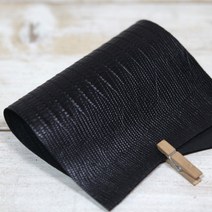 로스킨 소가죽(검정 뱀피패턴)1.2mm 10평