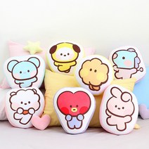 BTS BT21 미니니 소프트 쿠션 인형 베개 정품 굿즈, 혼합/쿠키