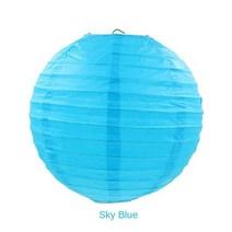 매화 꽃 라운드 종이 랜턴 16 인치 40cm 웨딩 생일 파티 장식 열기구 Lampion, [01] 16inch 40CM, [42] paper lantern skyblu