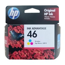 HP 46 CZ637AA CZ638AA 잉크 2020hc 2520hc HP2529 HP4729, 컬러(CZ638AA), 1개