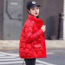여성용 짧은 파카 스탠드 칼라 다운 코튼 재킷 루즈 패딩 경량 코트 와일드 가을 패션 2022