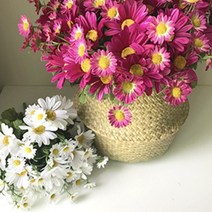 늘솜아뜰리에 고급 성묘꽃 산소 조화 인테리어 조화, 데이지-핑크