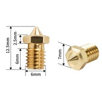 3D 프린터 용 0.2mm-1.2mm 하이 플로우 CHT 노즐 1.75mm 필라멘트 V6 클론 황동 구리 프린트 헤드 부품, 07 0.8mm_02 2PCS