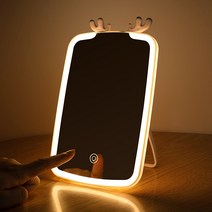 탁상 거울 화장대 스탠드 이케아 LED 원형 인테리어 엔틱용 조명 접이식 간접 책상 led 화 거울 앤틀 데스크탑 홈 화 거울 라이트 사무실 거울 소녀심 숙소, 24 ....