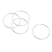 원형 커넥터 공예 반지 실버 고리, 20mm 4 조각, 설명