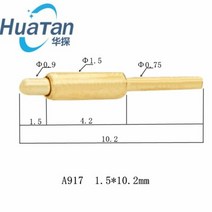 Pogopin 프로브 텔레스코픽 골무 전도성 충전 핀 스프링, 06 WHITE