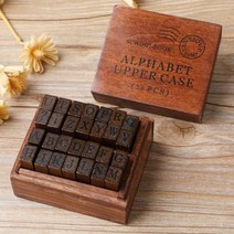 빈티지 나무 스탬프 DIY 숫자 알파벳 고무 세트 저널링 공예 카드 만들기 회화 교육 28 개, zhengtidaxie