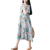 베러댓걸 잔꽃무늬 롱원피스