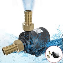 순환모터 수중 온수순환용 보일러 순환용 DC 12V 24V 홈 휴대용 브러시리스 모터 잠수정 황동 조인트 14/16, 02 24V_03 19mm